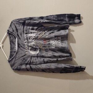 Johnny Cash Large Tie Dye Long Sleeve‎ Tee